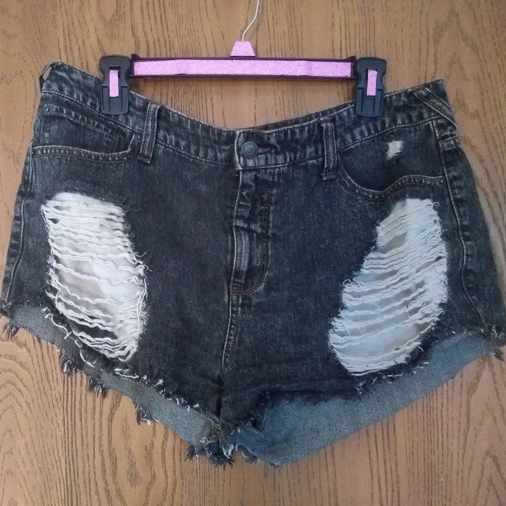 Massimo high rise short jean shorts